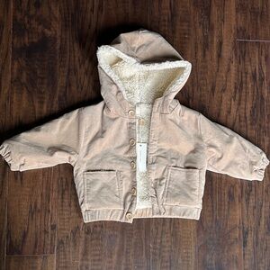 NWT Quincy Mae corduroy tan jacket